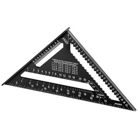 SOLA - RS 30-5in1 Carpenter's Square - Try Square 30 cm - Robust Aluminium Carpenter's Square with Metric Scale - Multifunctional Angle: Ruler, Try Square, Mitre Square, Protractor