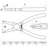 BGS 450-4 | Circlip Pliers | angled | for inside