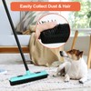 Rubber Broom Carpet Rake for Pet Hair Removal, Fur Remover