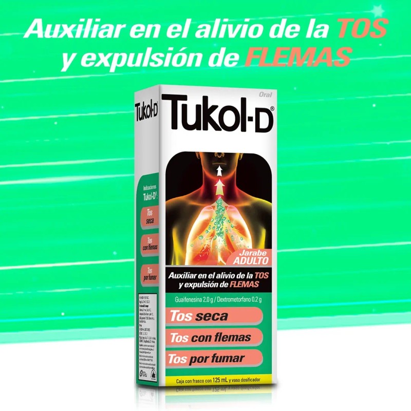 Tukol Jarabe Adulto 125 Ml. Alivio A Tos Y Flemas