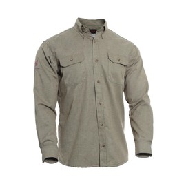 DRIFIRE TECGEN Select FR Work Shirt, Flame Resistant, X-Large, Khaki, TCG01120222