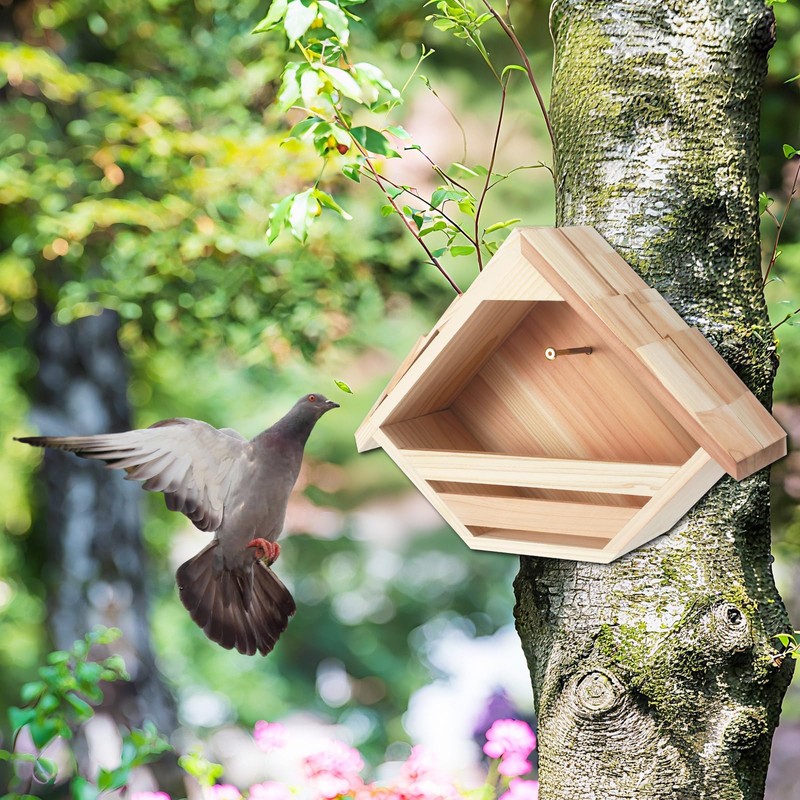 DoubleFill 1 Pcs Cedar Dove Nesting Box Dove House Nest