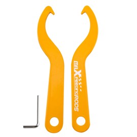 maXpeedingrods Coilover Tool Adjustable Spanner Wrench for Honda Civic Accord, Stainless Steel Wrench Set of 2, Yellow