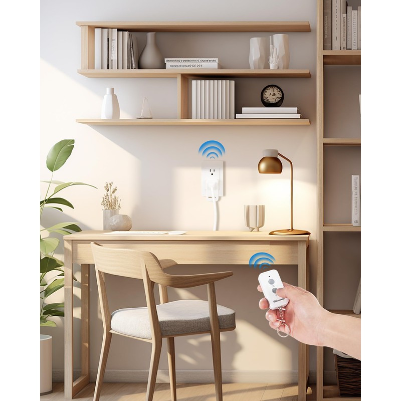 Remote Control Outlet Plug Wireless On Off Power Switch, WILAWELS