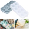 Ice Ball Maker Mold 8Hole Round Silicone Sphere Tray with