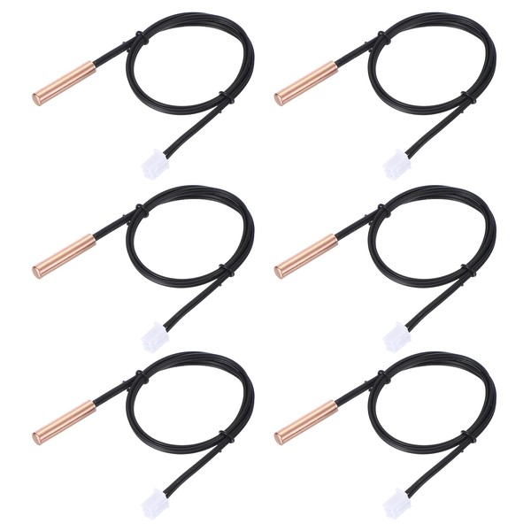 PATIKIL 100K NTC Temperature Sensor, 6 Pcs 15.7 Inch 1%