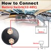 Afurkuot High Current Battery Disconnect Switch 12V, Master Kill Switch
