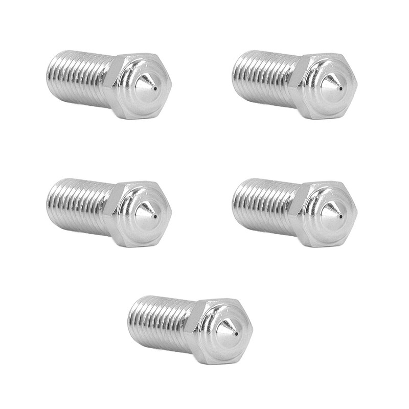 5pcs M6 3D Printer Nozzle 0.4mm 1.75mm 3D Printer Nozzle