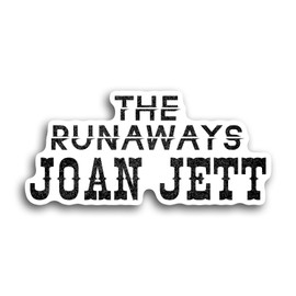 The Runaways Joan Jett Sticker Vinyl Die Cut Sticker for Car Rear View Mirror Laptop Phone Water Bottle Guitar Helmet Gift Idea