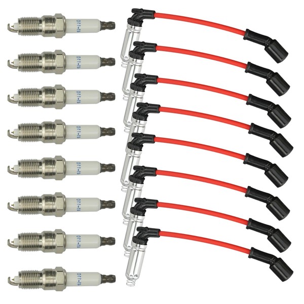 41-110 Iridium Spark Plug M8-48322 Spark Plug Wires for Subrban