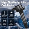 Ignition Coil Pack & Iridium Spark Plugs Compatible with Ford