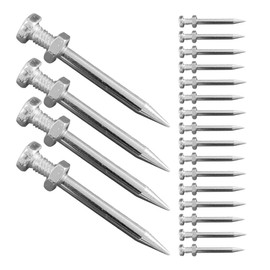 ZORZA 20Pcs Heavy-Duty Aerator Shoes Pegs Metal Replacement Lawn Shoe Spikes Perfect for Garden and Yard Soil Aeration Pegs for Deep Ground Penetration Practical Lawn Care Equipment