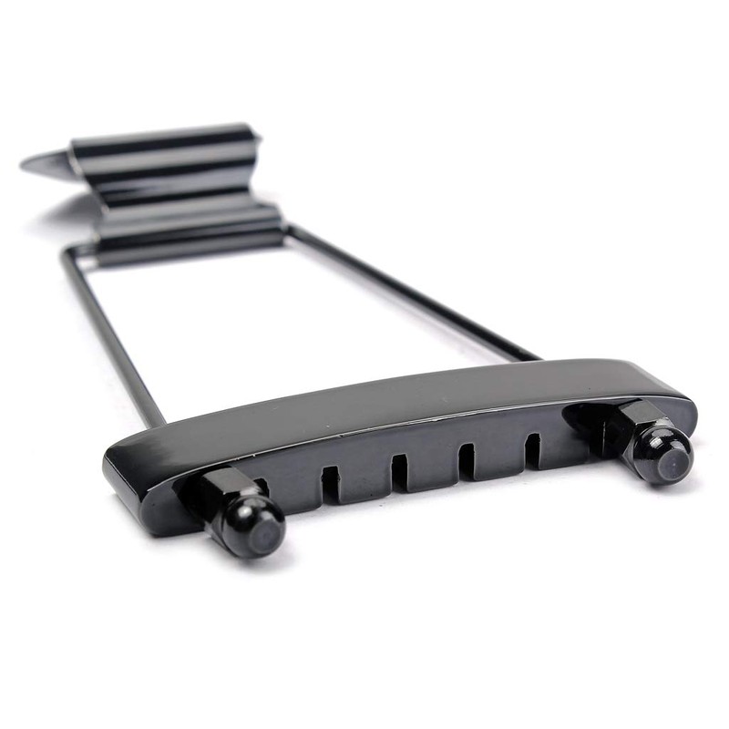 Alnicov 6 String Guitar Trapezoidal Tailpiece Bridge for Jazz Archtop