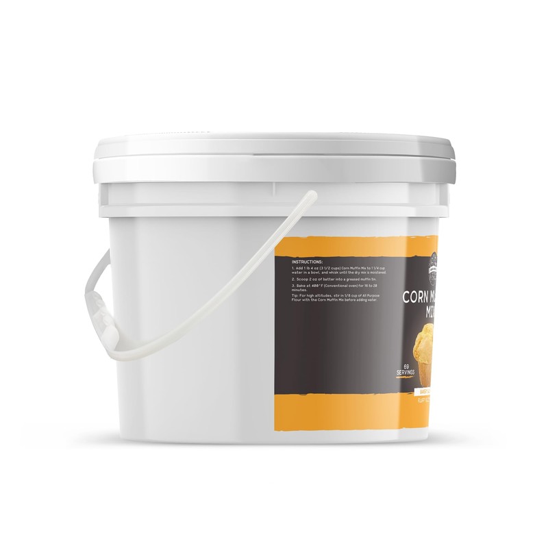 Birch & Meadow 1 Gallon of Corn Muffin Mix, Crumbly