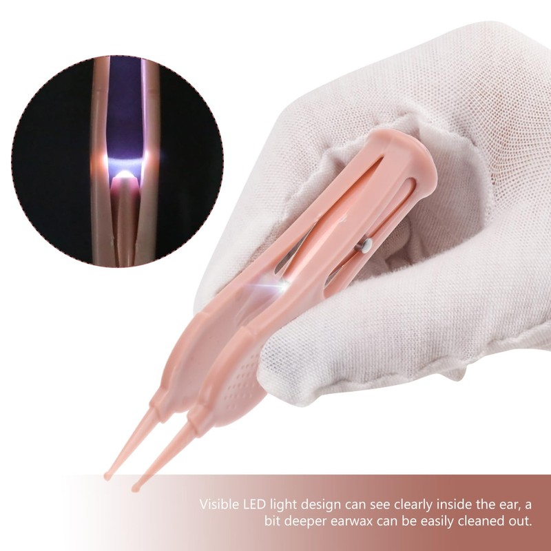 Totority Cleaning Tweezer Clip Durable Nose Ear Cleaning Tool with