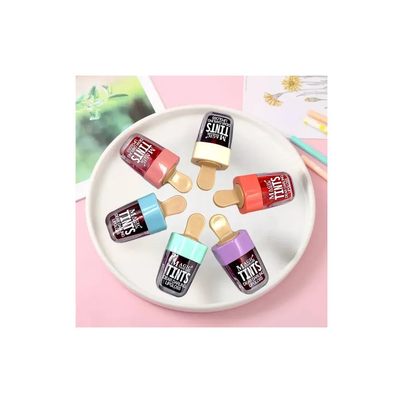24 Mini Bálsamos Labiales 12 Tintas Paletas Envío Gratis