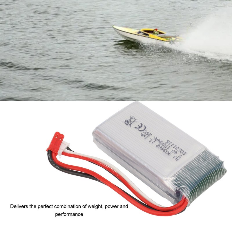 7.4V 1500mAh RC Car Lithium Battery with JST Plug 903462