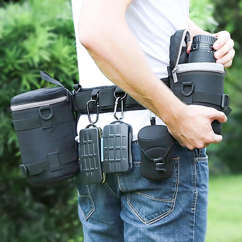 VitalBloom Multi-functional Waist Belt, Tactical Belt, Photographer Belt, Waist Circumference: