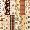 Western Pattern Cowboy Scrapbook Paper Pad 11.8'' x 11.8'' Wild