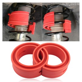 2PCS Front-Rear Coil Spring Spacer for 1.45''-1.65'' Spring Spacing,Heavy-Duty Coil Spring Booster Enhance Spring Rate,Universal Coil Spring Spacers Car Accessories for 2000-2500Lb Car