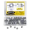 80 Piece M4 Nut Set, Self-Locking Nuts, DIN985 Nut M4