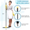Squeegee Broom for Floor, 18'' Heavy Duty Rubber Wiper with