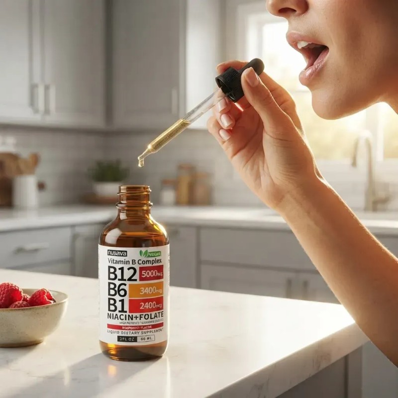 Vitamina B12 Sublingual 60 Ml Con B1 B6 Y B9