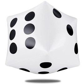 MINGTIANGH Jumbo Dice, 19.7 inches (50 cm), PVC, Extra Large, Lightweight, Large, Extra Large Dice, Card Games, Events, Party Supplies, Party Supplies