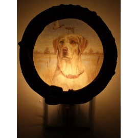 Duck Yellow Labrador Lab Retriever Dog Duck Night Light Plastic Western Country Decor
