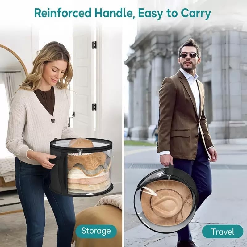 Oversized Clear Hat Storage Bag for Women, Holds up to