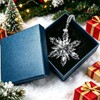 Annual Edition Ornament 2026, Crystal Glass Snowflake Christmas Ornaments