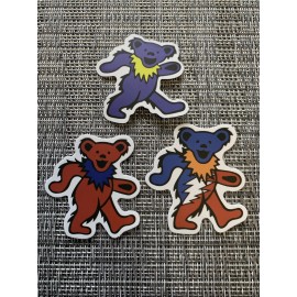 Grateful Dead / Jerry Garcia /Dead & Co. Dancing Bear & Bolt Bear Vinyl Stickers