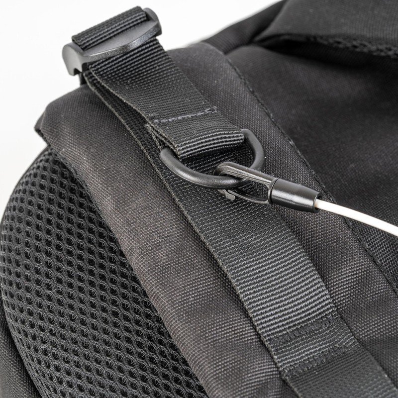 Plastic Carabiner Hooks, Pack of 12, in Black, for Diameter