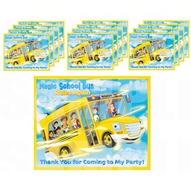 Magic School Bus Rides Again Stickers Party Favors Supplies Decorations Gift Bag Label Stickers ONLY 3.75" x 4.75" -12 pcs Ms. Fiona Frizzle Keesha Dorothy Ann Wanda Jyoti Carlos Ralph