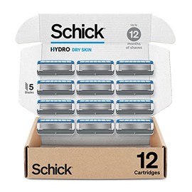 Schick Hydro Sense Hydrate Mens Razor Blade Refill With Skin Guards, Includes 12 Razor Blades Refills