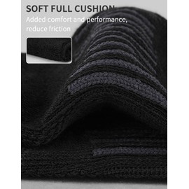 Airacker No Show Socks Womens Athletic Cushioned Low Cut Sports Running Ankle Socks for Women 6 Pairs