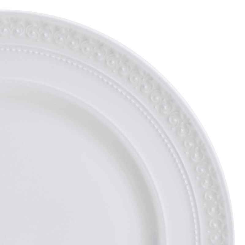 Mikasa Crown White Chip Resistant 18 Piece Dinnerware Set, Service
