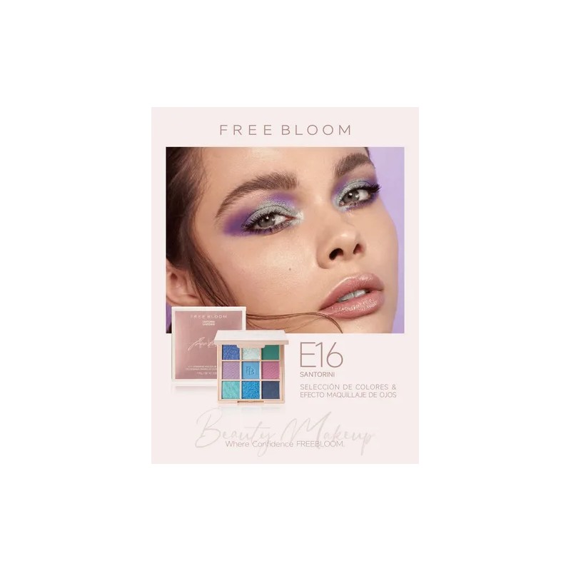 Paleta De Sombras De Ojos 9 En 1 De Freebloom