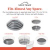 Spectrum Lazy Susan Organizer, Hexa Round Small (1-Pack) - Lazy