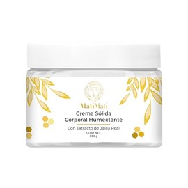 Crema Corporal Humectante Con Extracto Jalea Real MatiMati Piel extra seca, Extra humectante, Antioxidante,Antiedad 300 g