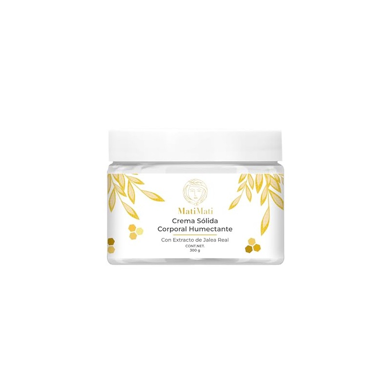 Crema Corporal Humectante Con Extracto Jalea Real MatiMati Piel extra