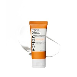 Some V10 Hyal Air Fit Protector Solar Spf 69oz 50ml Coreano Centella Cara Protección Graso Deja Tono Blanco Irrita Ojos Piel