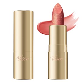 Visee(ヴィセ) Gemy Tint Serum BE370 Coral Quartz, 0.1 oz (2.9 g), Tinted Lip, Jewel Lip, Moisturizing, Healthy Color, Shine, Sheer