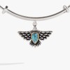 Alex and Ani Turquoise Eagle Charm Bangle