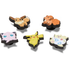 Crocs Jibbitz Pokémon Shoe Charms, Pikachu/Eevee, 5-Pack