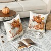 Artoid Mode Orange Pumpkins Maple Leaves Autumn Cushion Cover Set