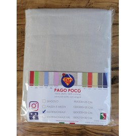 Double Fitted Sheet 100% Flannel Plain Dyed 180 x 200 + 25 cm in All Colours