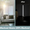 BGment White Blackout Curtains for Bedroom 63 Inch Long -