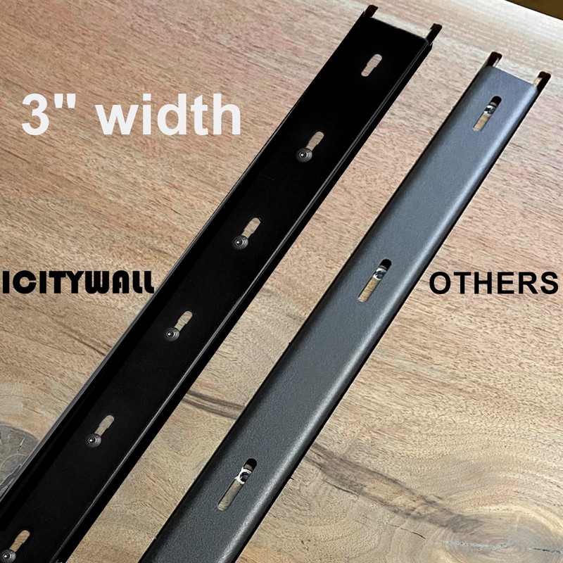 ICITYWALL 2 Pack 24”L x 3”W C Channel Steel Support,