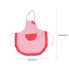 2pcs Retro Kitchen Aprons Dotted Cooking Salon Apron Bowknot Chef
